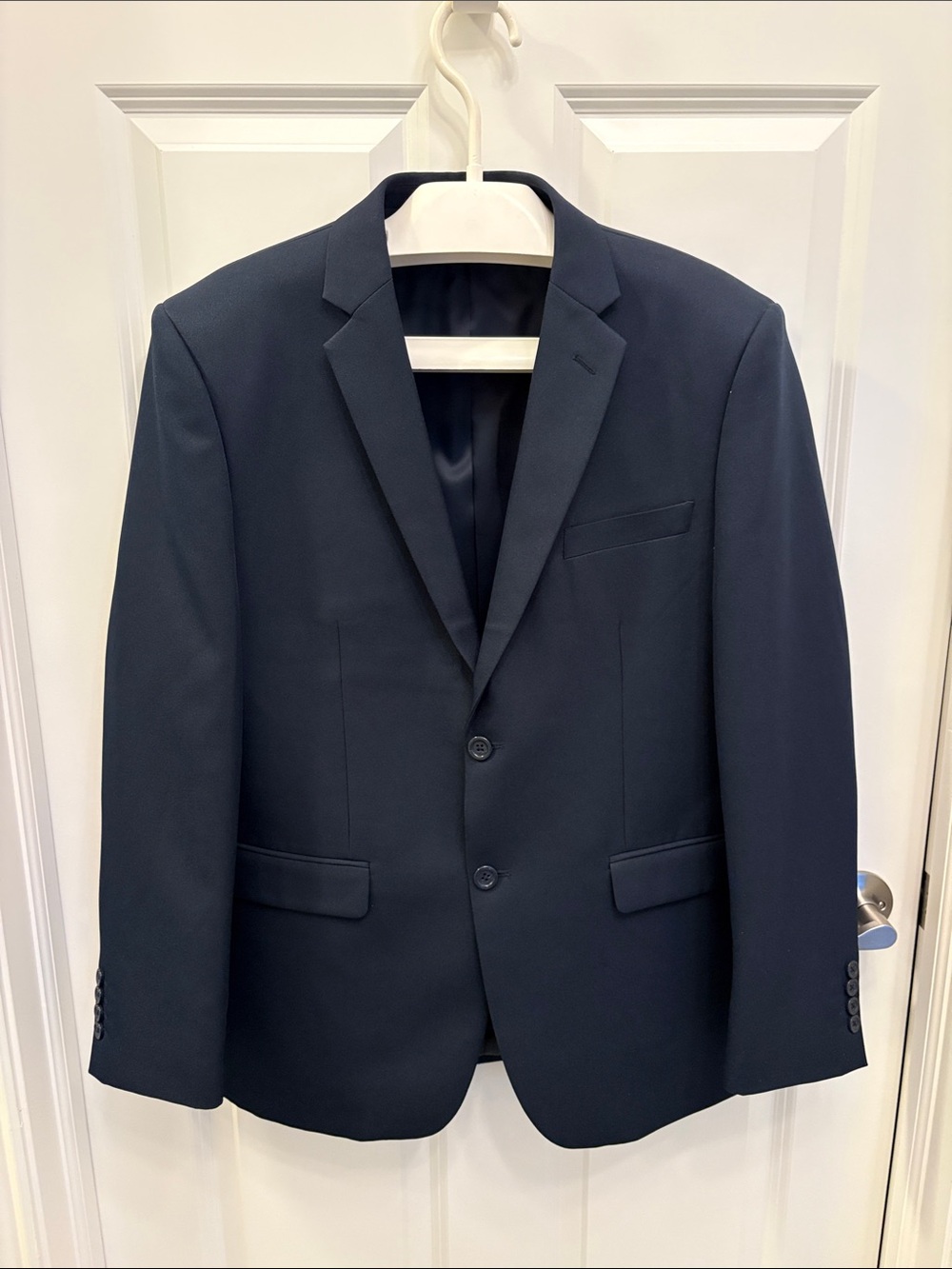 Braveman Men's Tailored Navy Two-Button Suit Jacket Blazer 42R NWOT